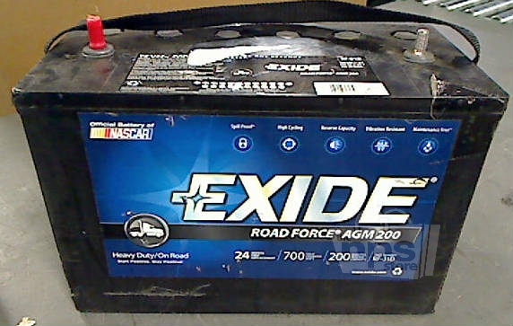 Exide Rf-31d Road Force Agm 200 Sealed Maintenance Free Battery 700cca 