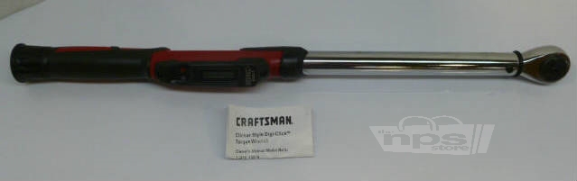 Craftsman 913919 Digi-Click Torque Wrench 1/2"Dr 25 to 250Ft Lbs 1/2Lb