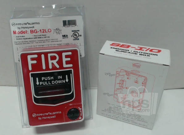 Fire-Lite Alarms BG-12LOB Dual Action Fire Pull Station With Key ...