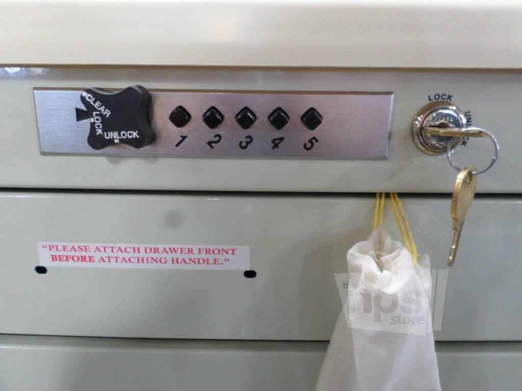 Armstrong Medical PPB6 Aluminum Push Button Locking Cart 6Drawers New