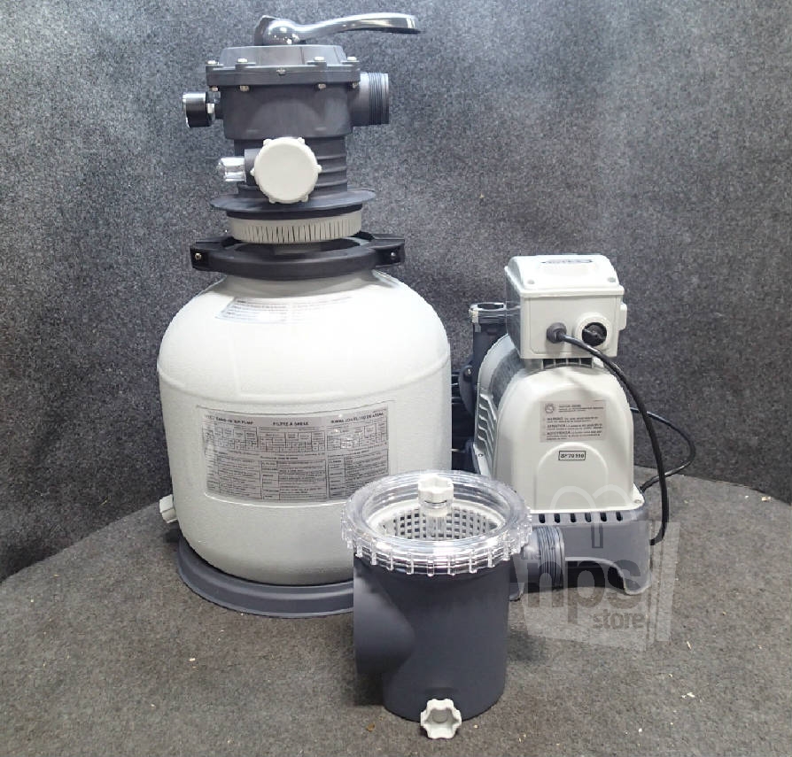 Intex SF70110 Krystal Clear Sand Filter Pool Pump, 110-120V 4.8A 2