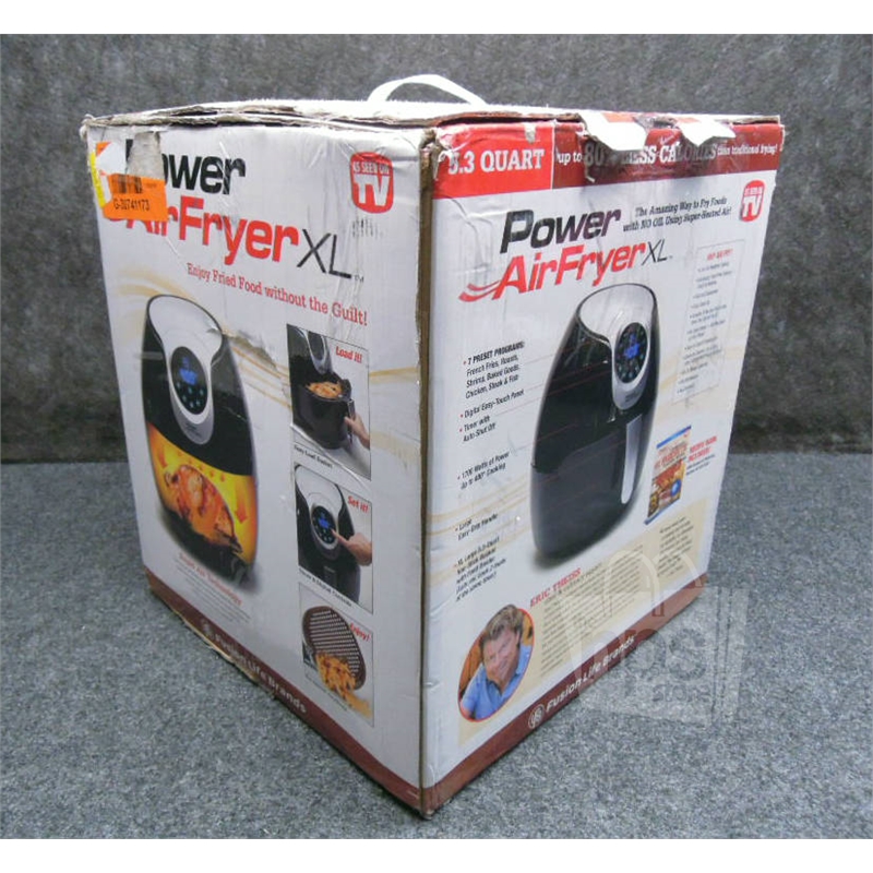 Power AirFryer XL AF530 5.3 Qt Extra Large Fryer. 1700 Watts, Black