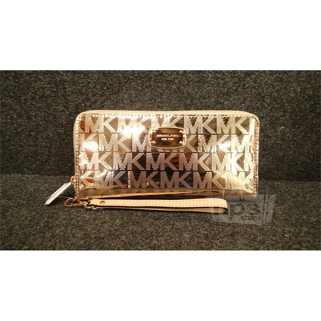 michael kors rose gold wallet