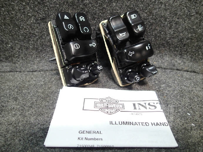 Harley Davidson 71500248 Lighted Hand Control Switches For '14 Harley