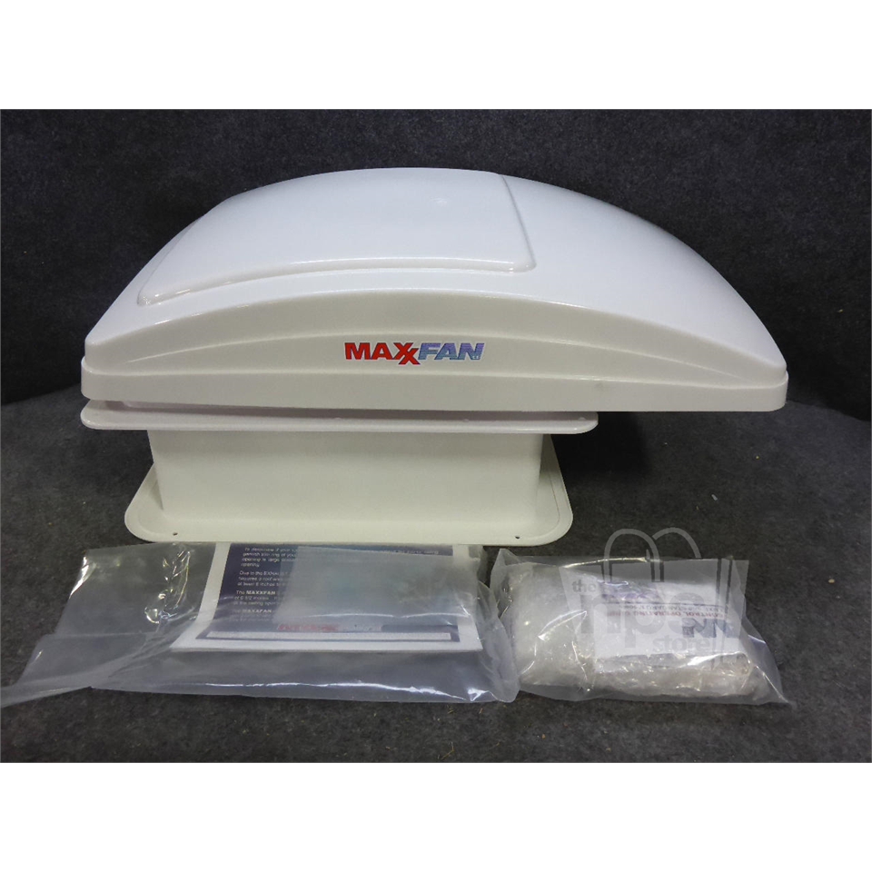 MaxxAir 7000K MaxxFan Deluxe RV Ventilator 900cfm 10Speed White New eBay