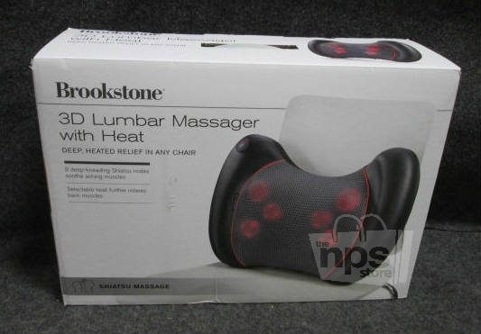 Brookstone 882101 3d Lumbar Shiatsu Massager With Heat New Ebay 1288
