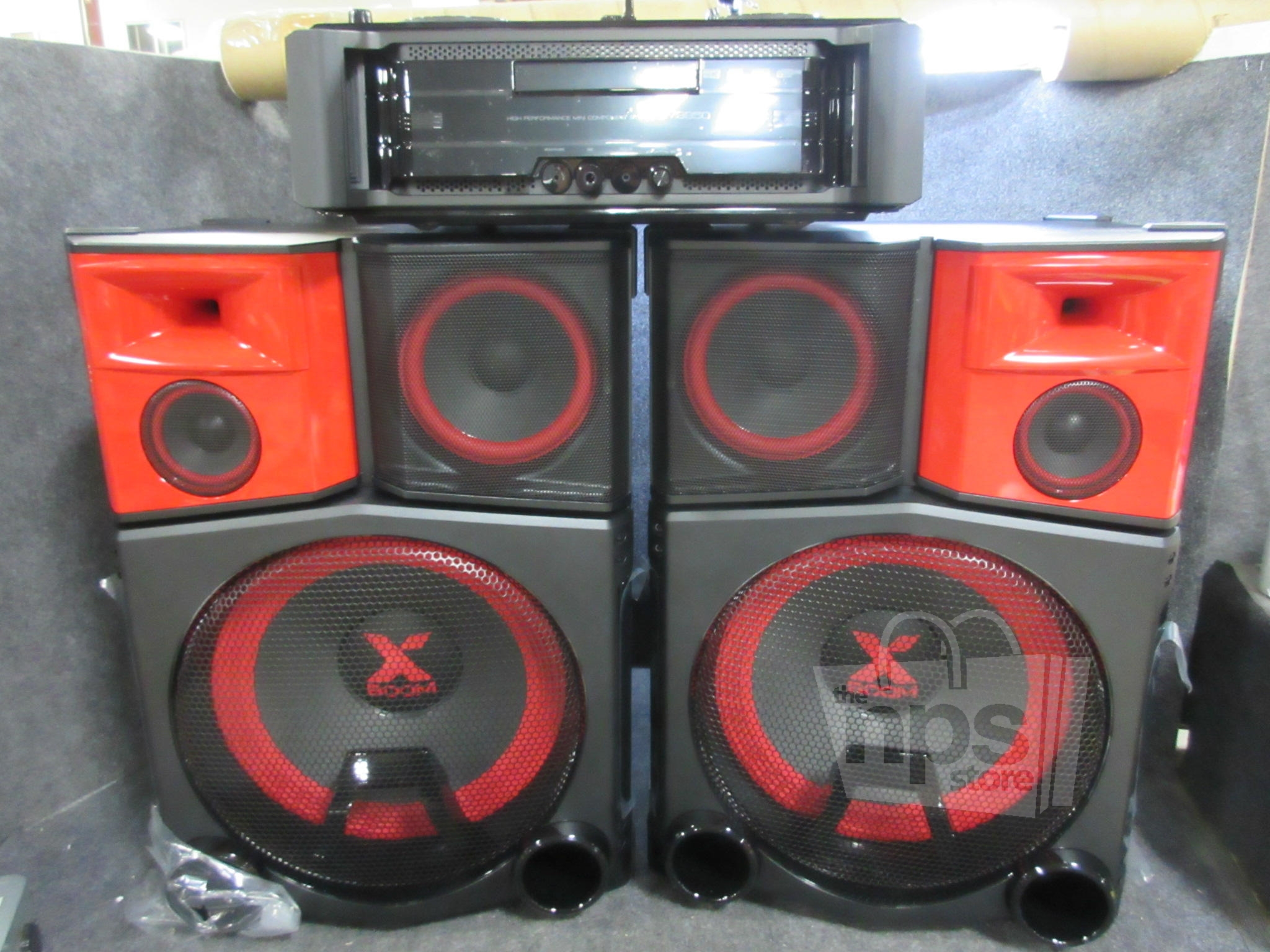 LG CM9950 ProXBoom Mini HiFi DJ System 4400W DJ Mixer with 2Speakers**
