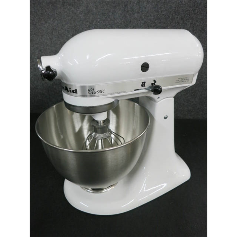KitchenAid K45SSWH Classic Tilt Head Stand Mixer 4.5Qt 275 Watts White