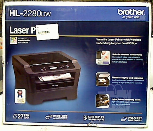 Brother HL 2280DW Monochrome Laser Printer 27ppm 2400 x 600 Dpi | eBay