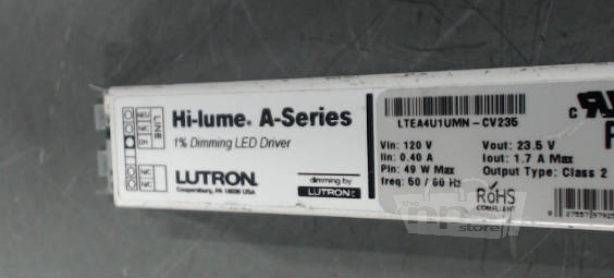 Lutron LTEA4U1UMN-CV235 Hi Lume A Series LED Driver Class 2 50/60Hz 1 ...