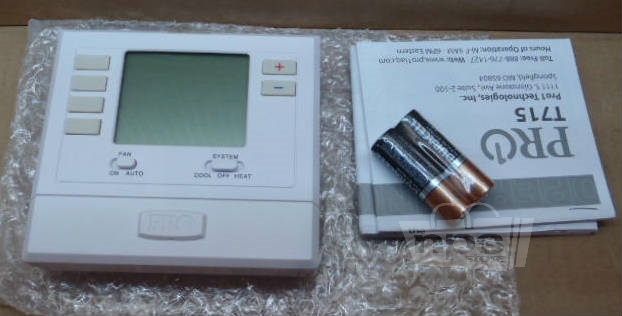 PRO1 IAQ T715 White 4" Square Display Multi Stage Gas Programmable